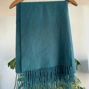 Deep Green Cashmere Talbots Scarf